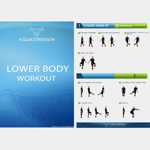 Aquastrength Lower Body Workout Printout